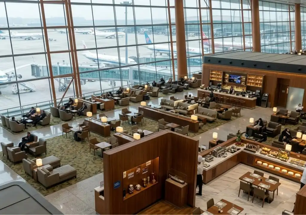 Lounge at Beijing PEK Airport Terminal 2