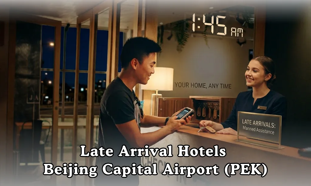 late arrival hotels near Beijing airport PEK